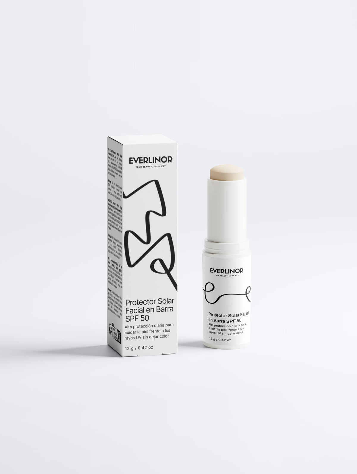 Protector Solar Facial en Barra SPF 50 Sin Color 12 g